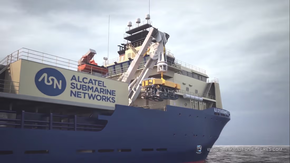 Cover image for Industrial 3D Animation: Cable-Laying Ship