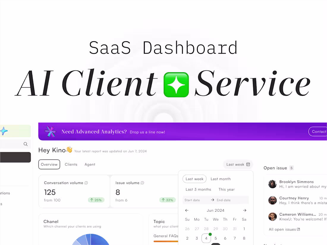 Cover image for ⚡️ SaaS | AI Client Service