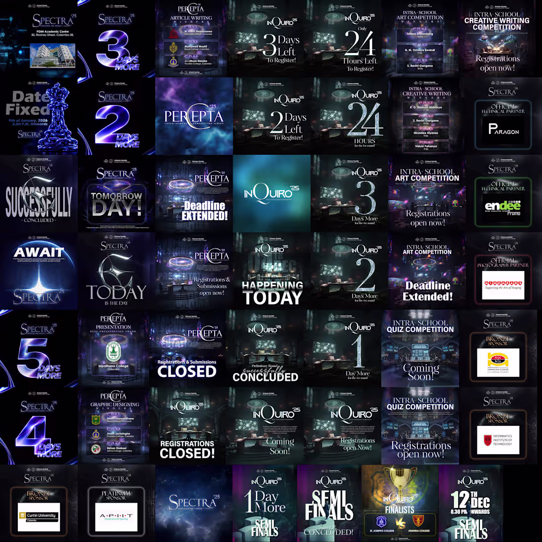 Cover image for SPECTRA'25 - Social Media Posts