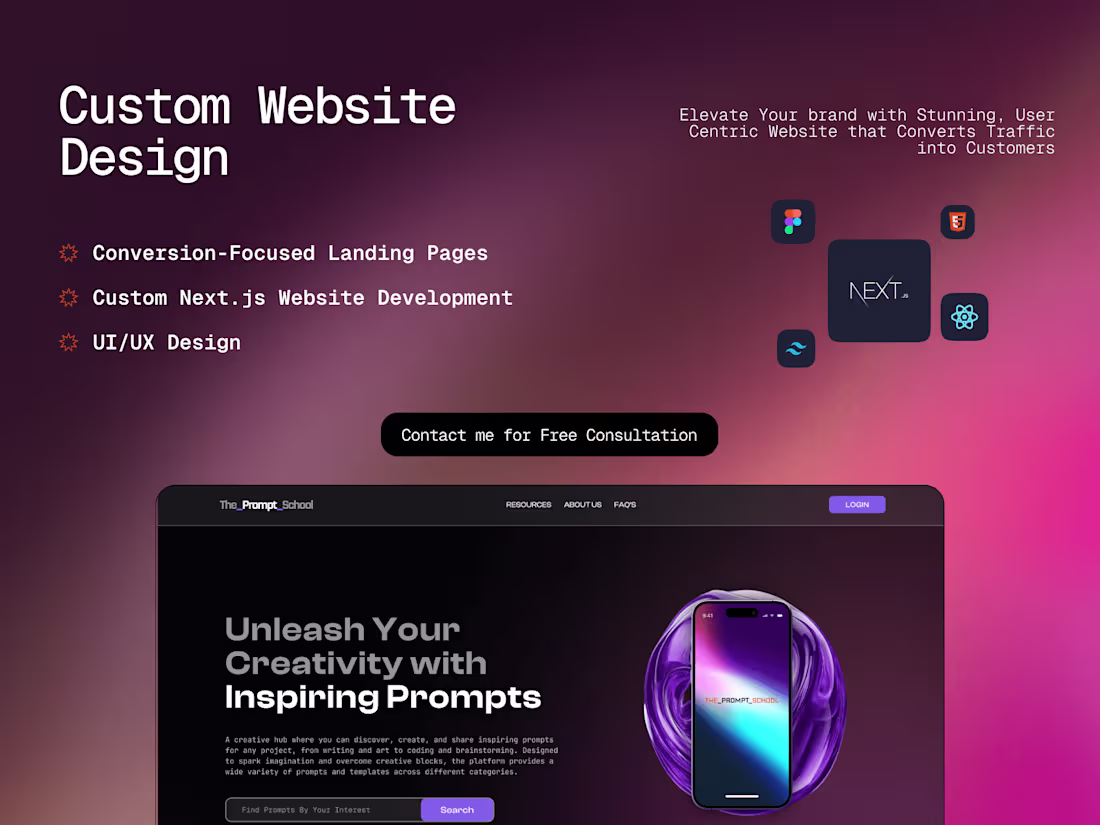 Cover image for Custom Website Design for Businesses: Stand Out & Drive Results