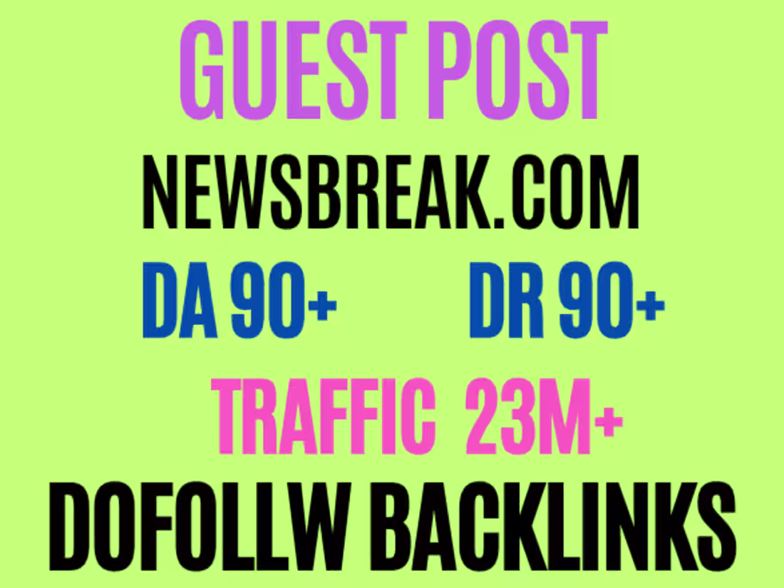 Cover image for I will write and publish your articles on newsbreak.com