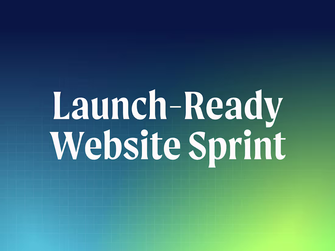 Cover image for Launch-Ready Website Sprint