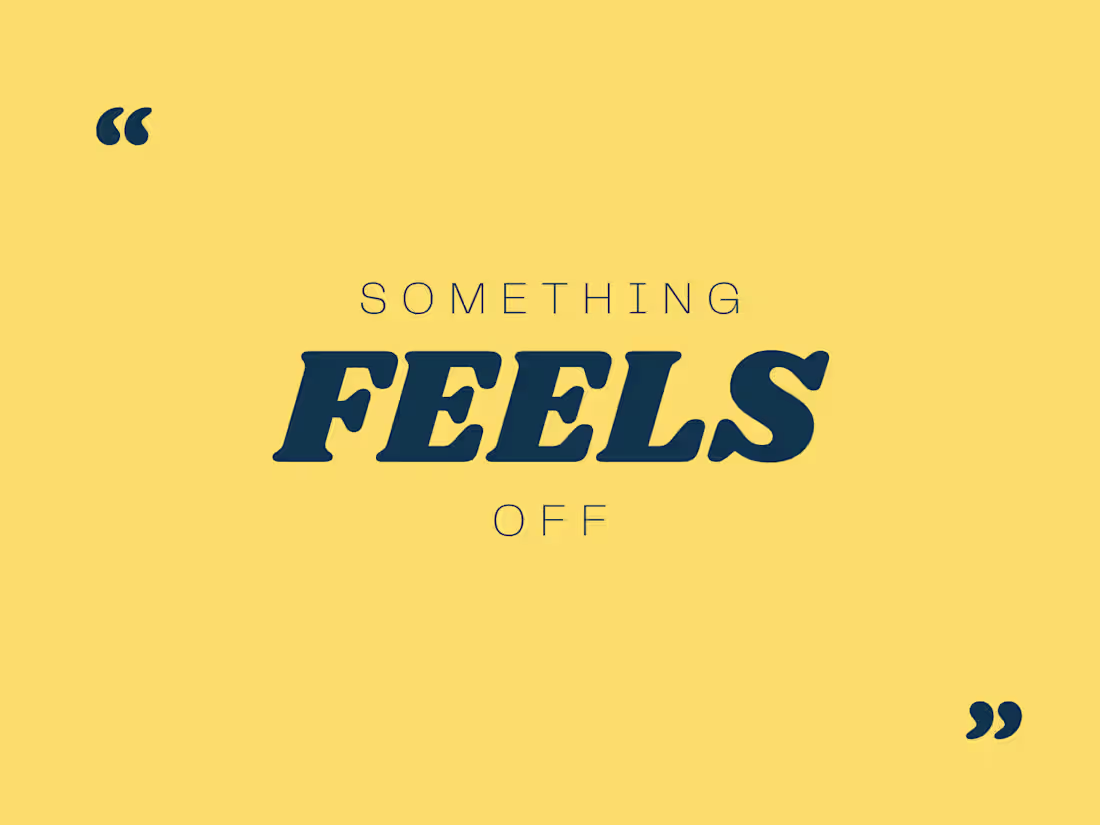 Cover image for "Something FEELS Off" – Rapid Brand Realignment