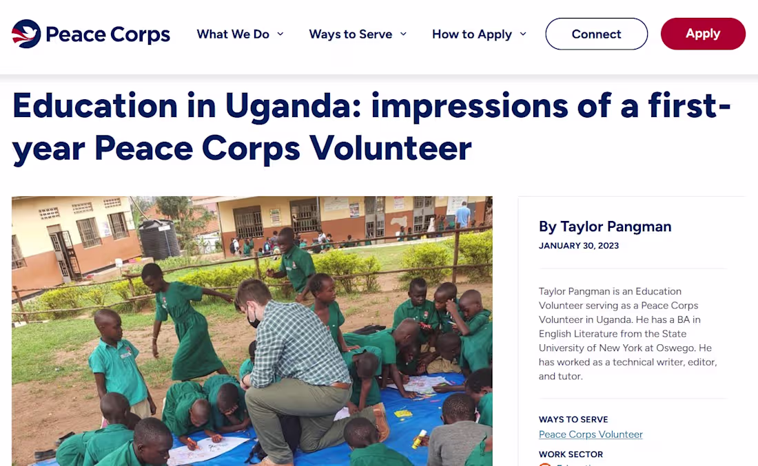 Cover image for A blog post I wrote about the beginning of my Peace Corps se...
