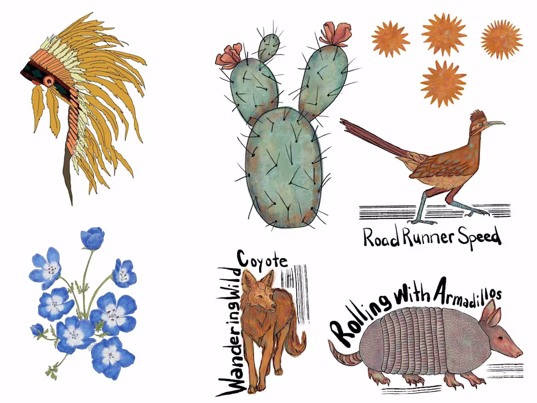 Cover image for Unique hand drawn illustrations