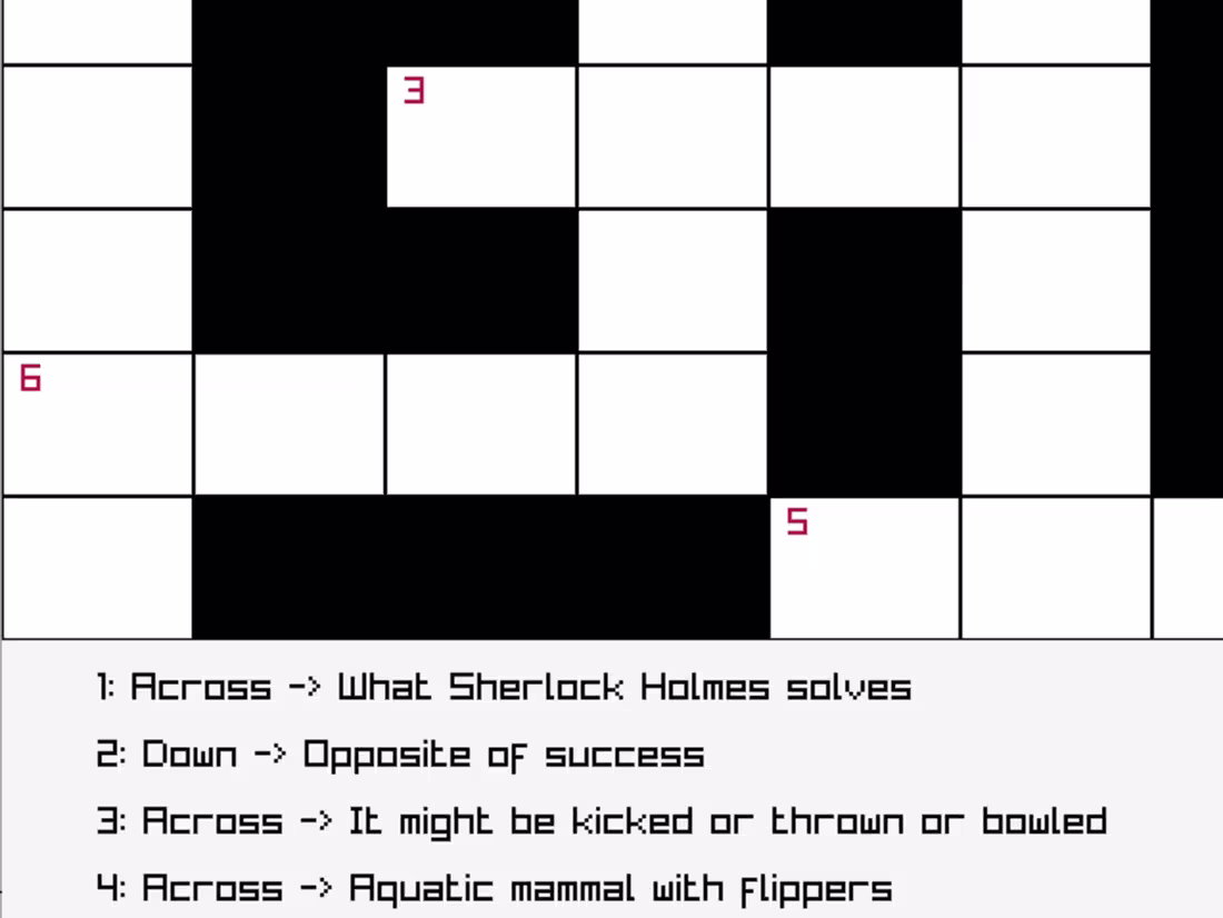 Cover image for A Graphical Crossword Puzzle in C