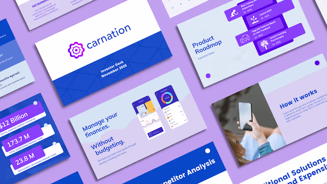 Cover image for Carnation Pitch Deck