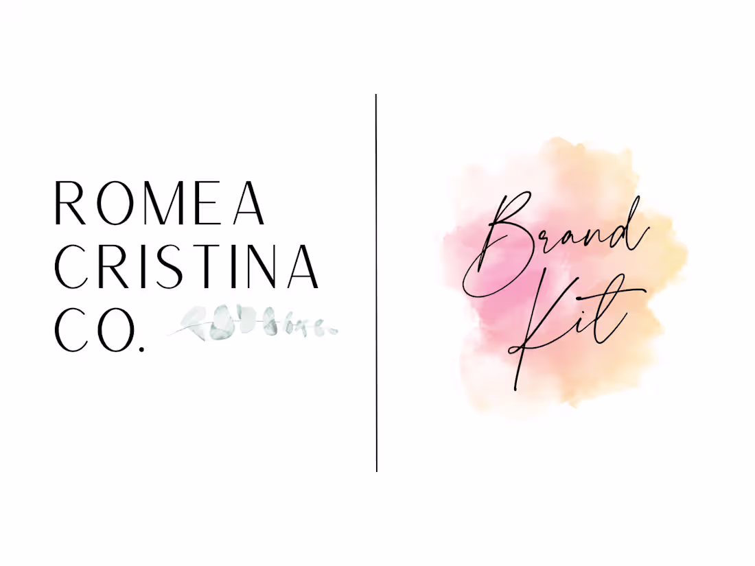 Cover image for Brand Kit | Romea Cristina Co.