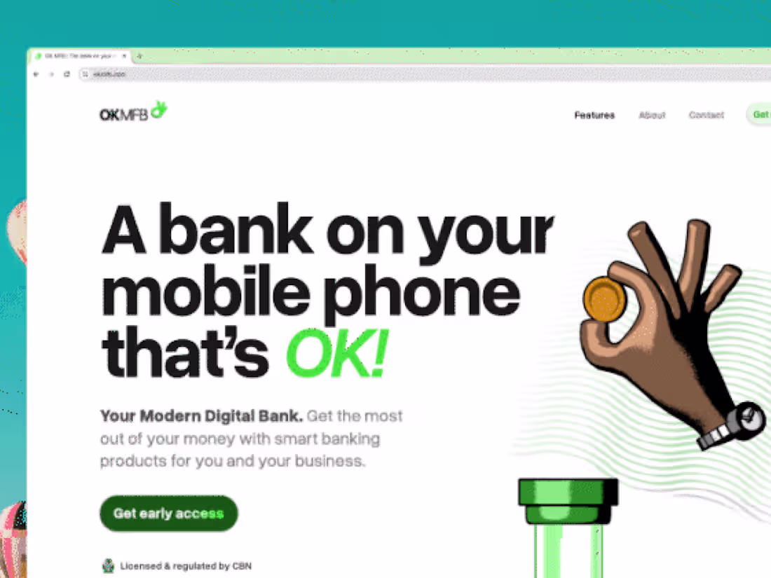 Cover image for OK Micro-finance Bank Web Design