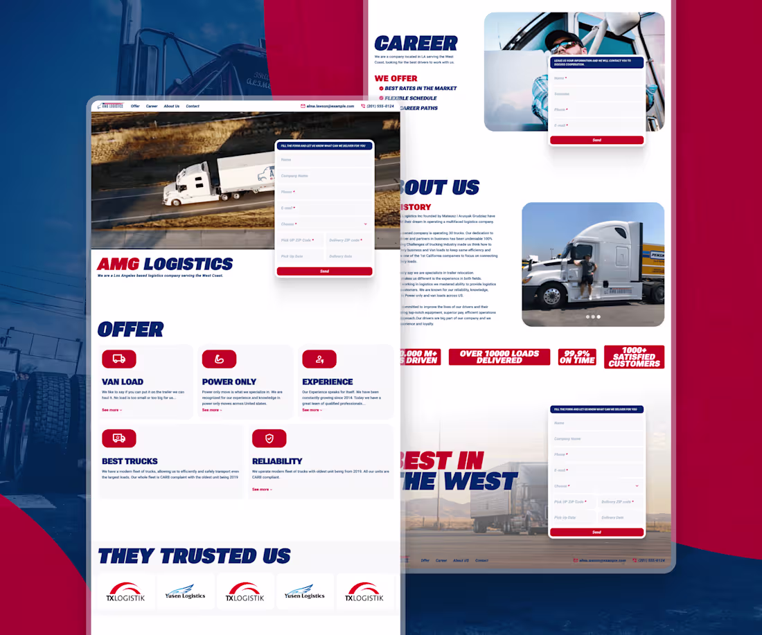 Cover image for AMG Logistics (Design + Development)