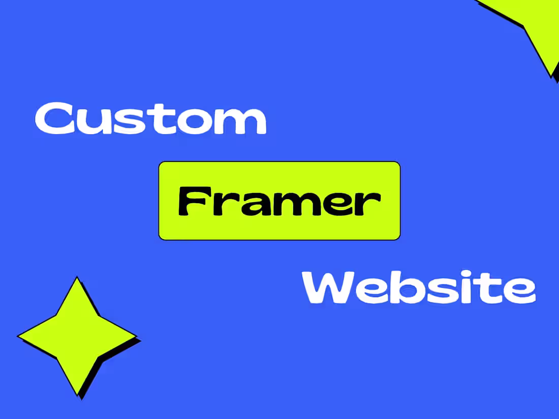 Cover image for Custom Framer Website Design and Development