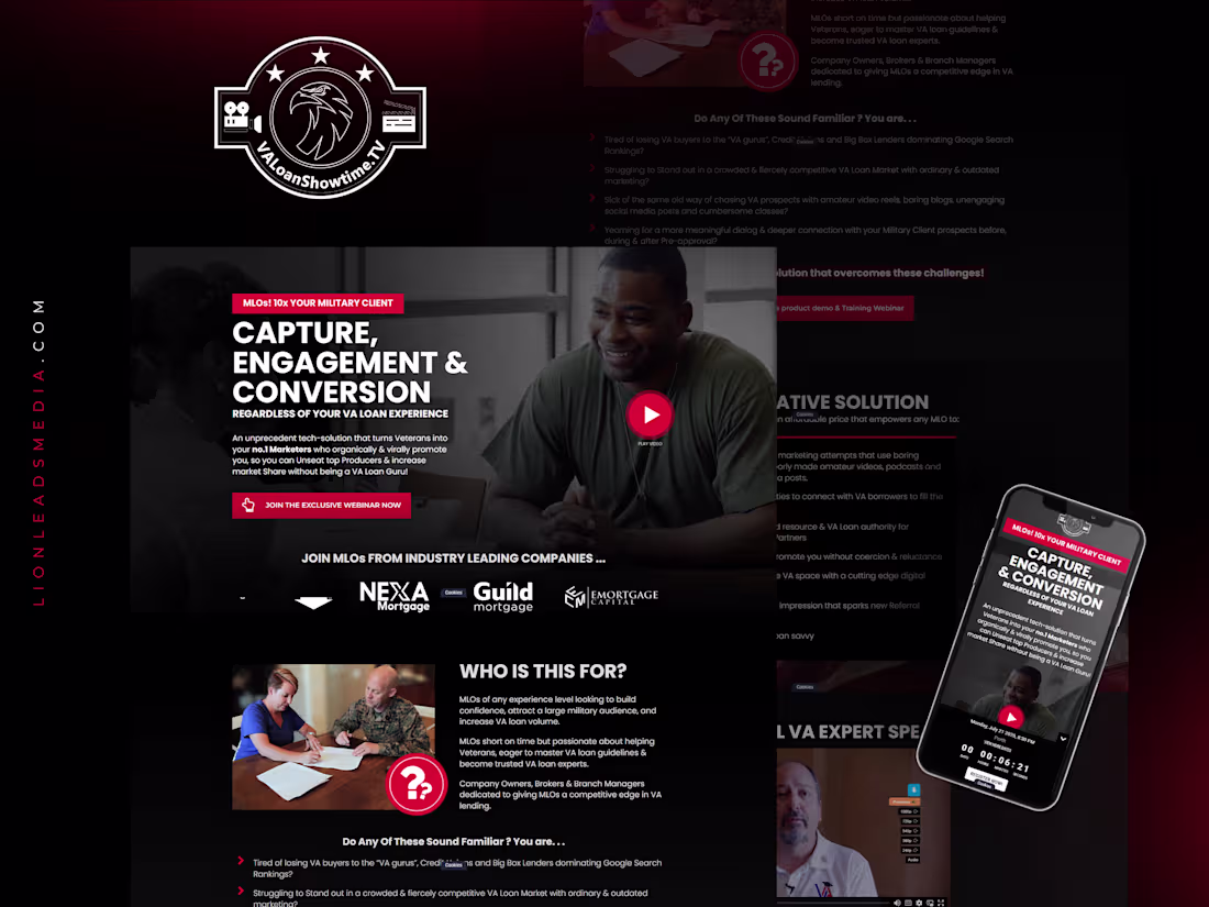 Cover image for VA Loan Educator - High-Converting Webinar Funnel (11.5% CVR)