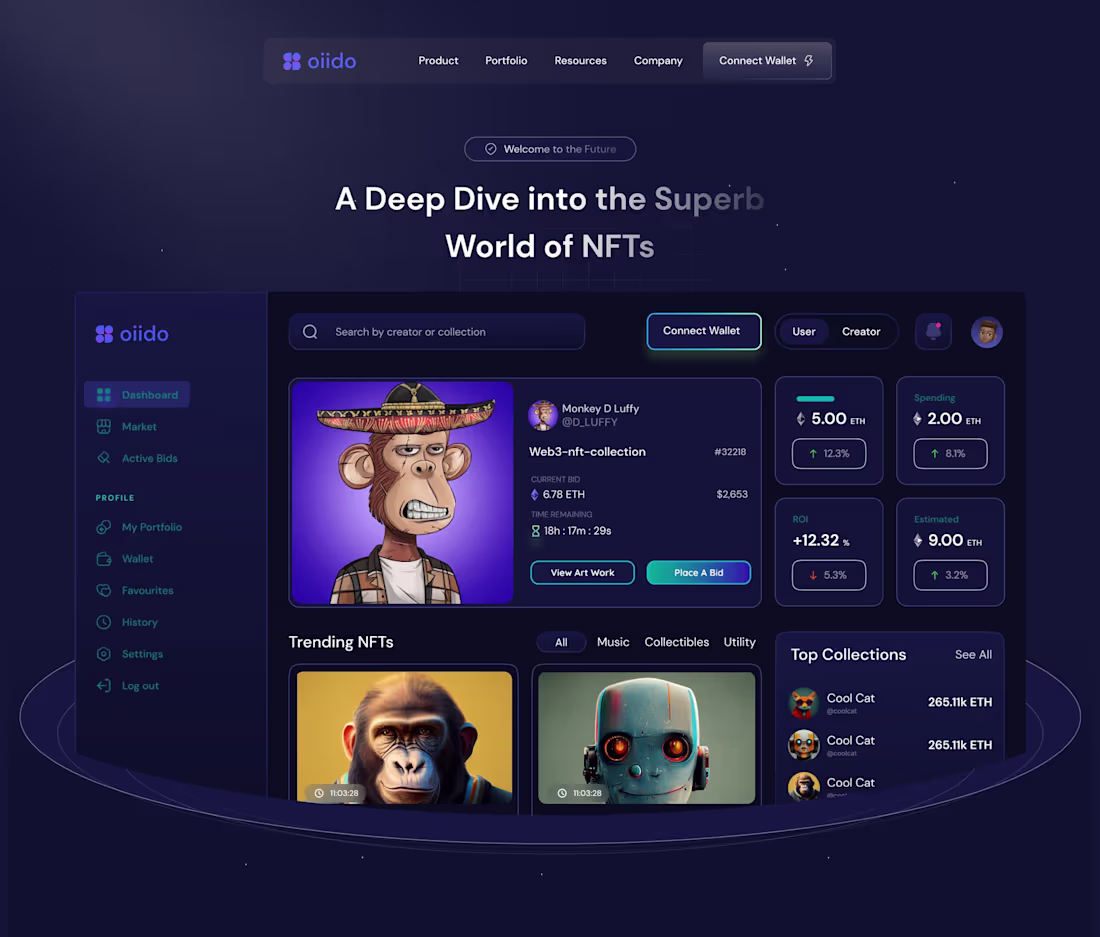 Cover image for Building a responsive App for Oiido, a crypto startup. What ...