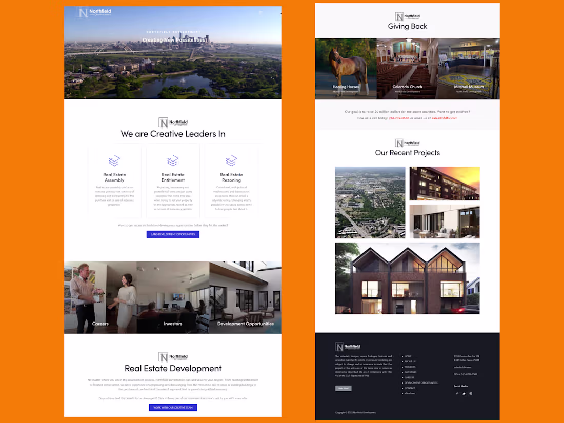 Cover image for Custom Logo & WordPress Website for Real Estate Firm