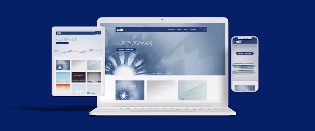 Cover image for NSK Dental Website Redesign