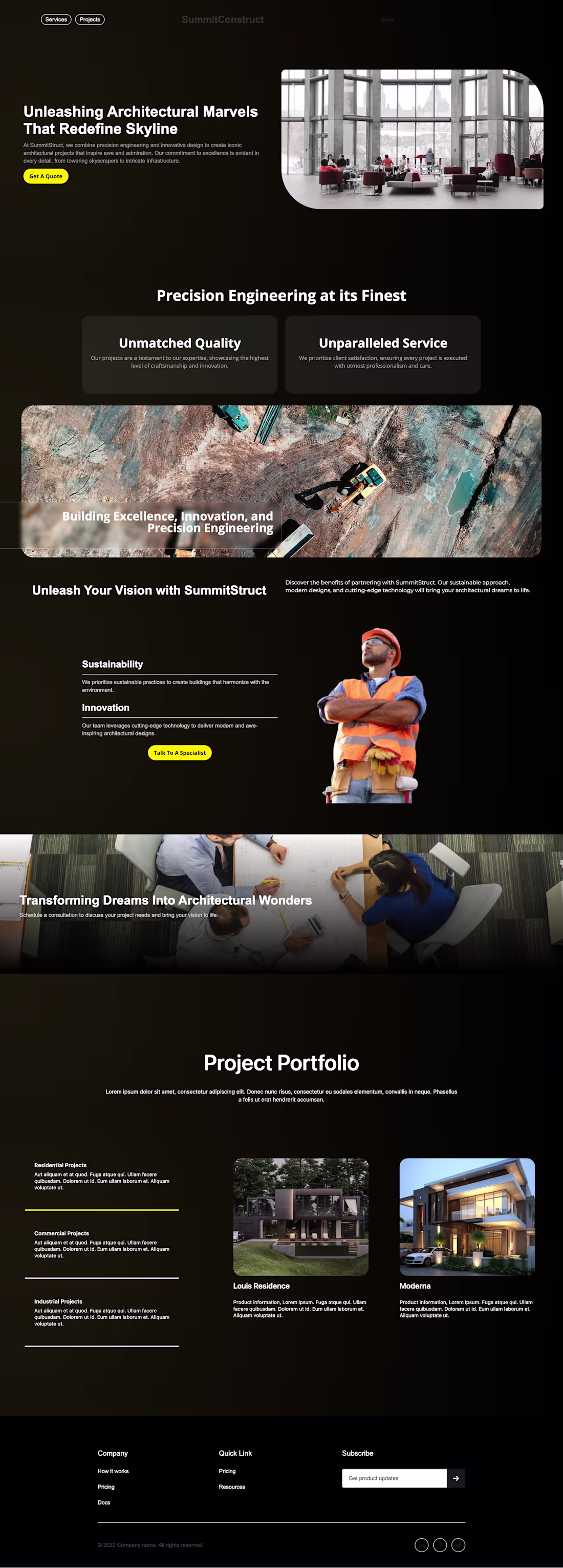 Cover image for Construction Company | Website Developement