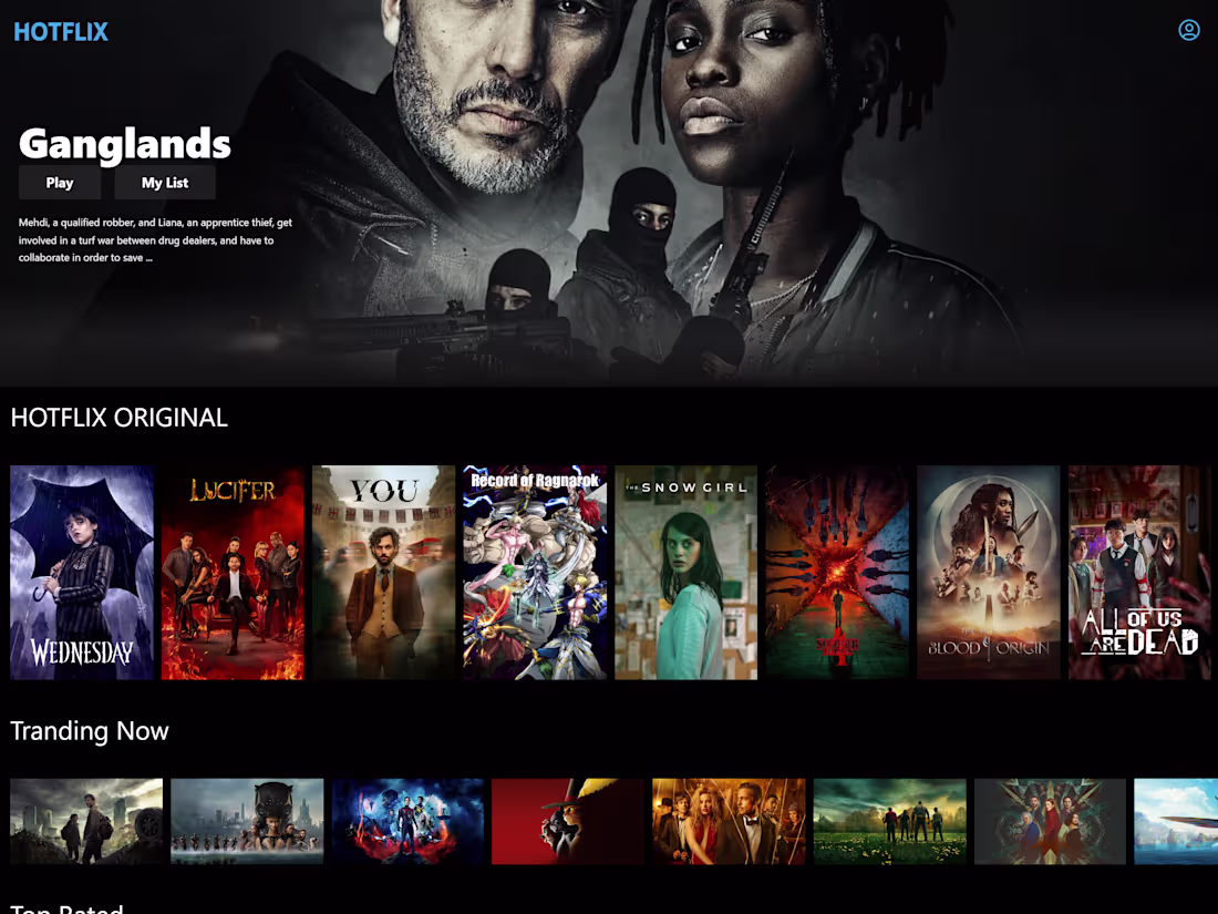 Cover image for Hotflix | A Revolutionary Streaming Platform for Movies & TV Sho