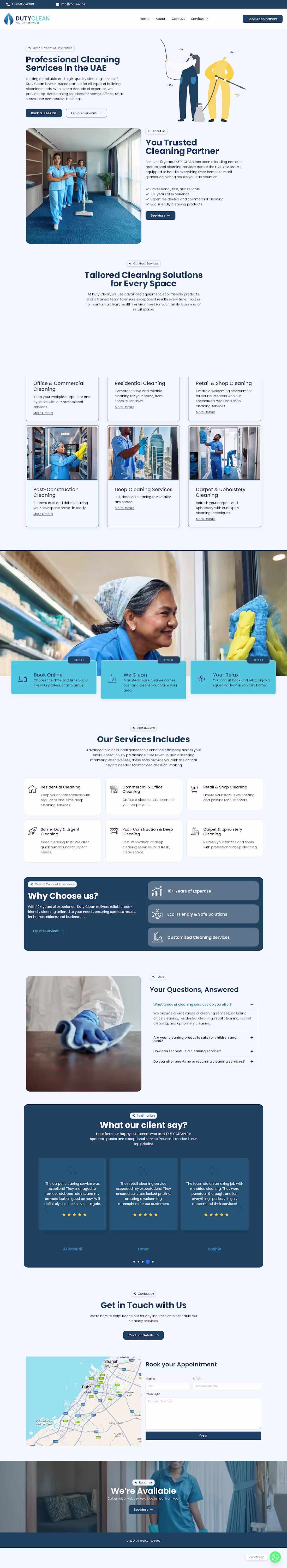 Cover image for Duty Clean – Professional Cleaning Services Website