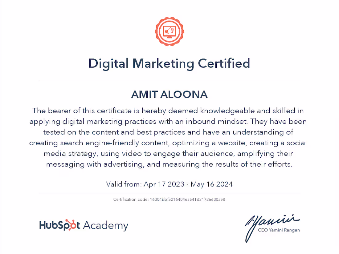 Cover image for DIGITAL MARKETING CERTIFIED AND SEO EXPERT