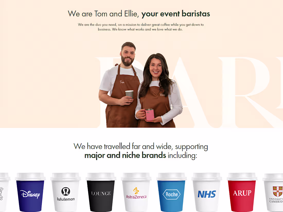 Cover image for Your Baristas Framer + React Website