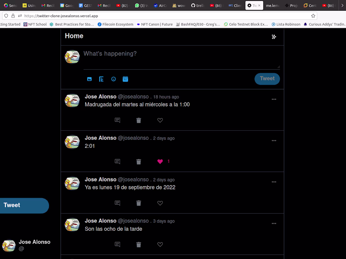 Cover image for Twitter clone