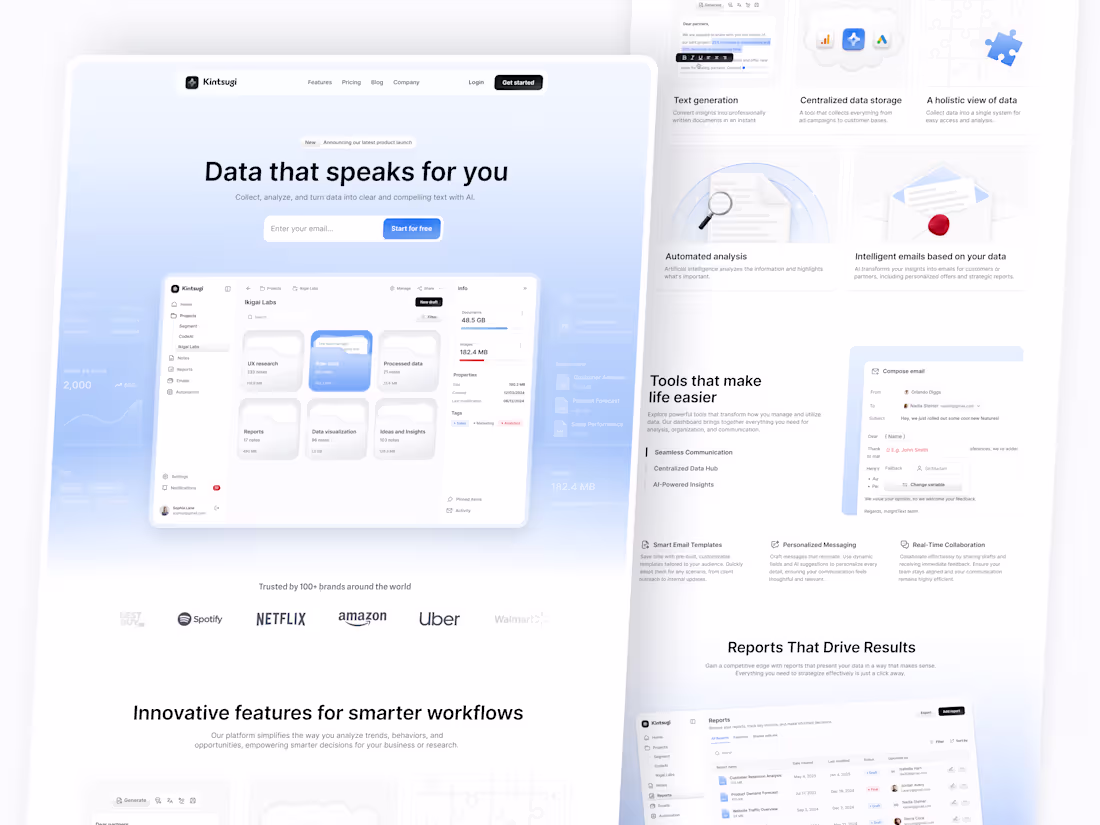 Cover image for Landing Page for an AI-Powered Research Dashboard