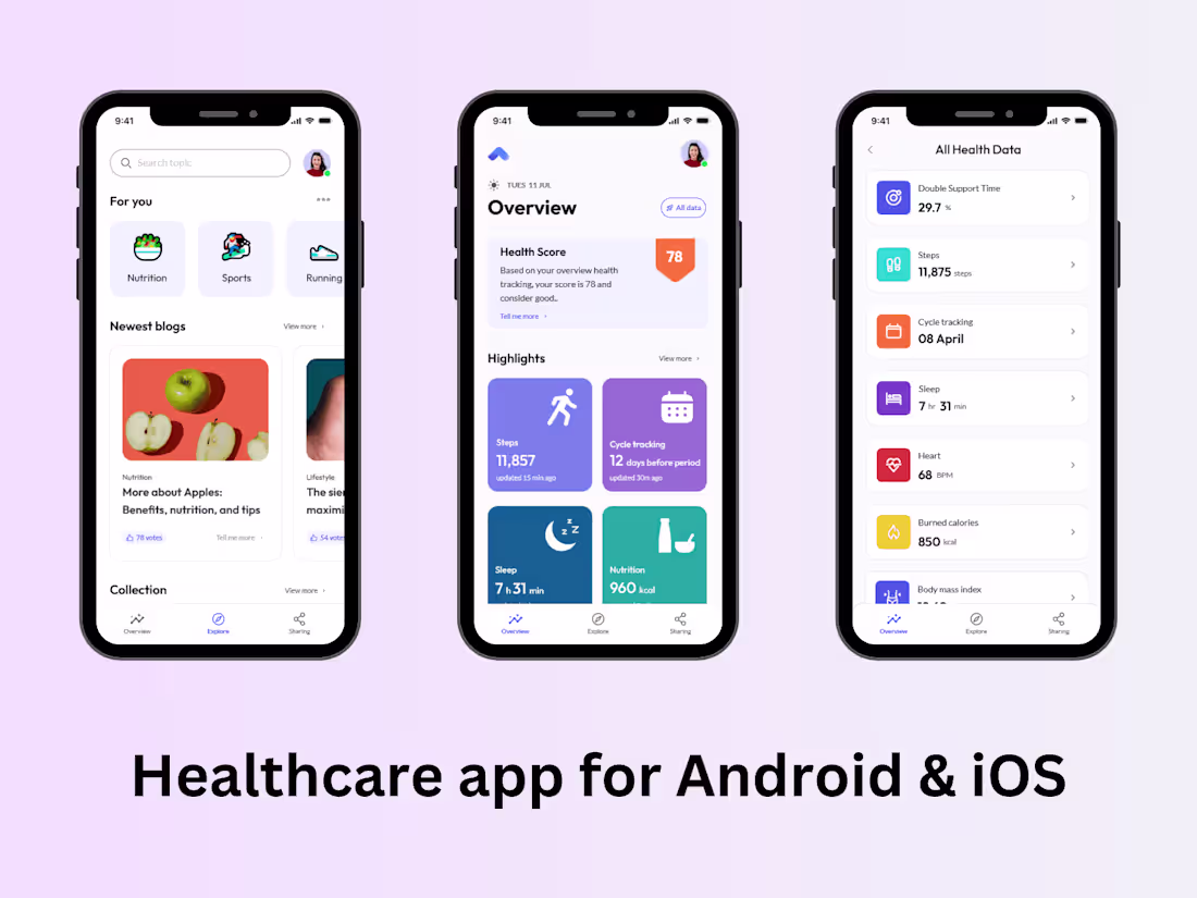 Cover image for Health and Fitness app | Nutrition & Fitness Tracking App