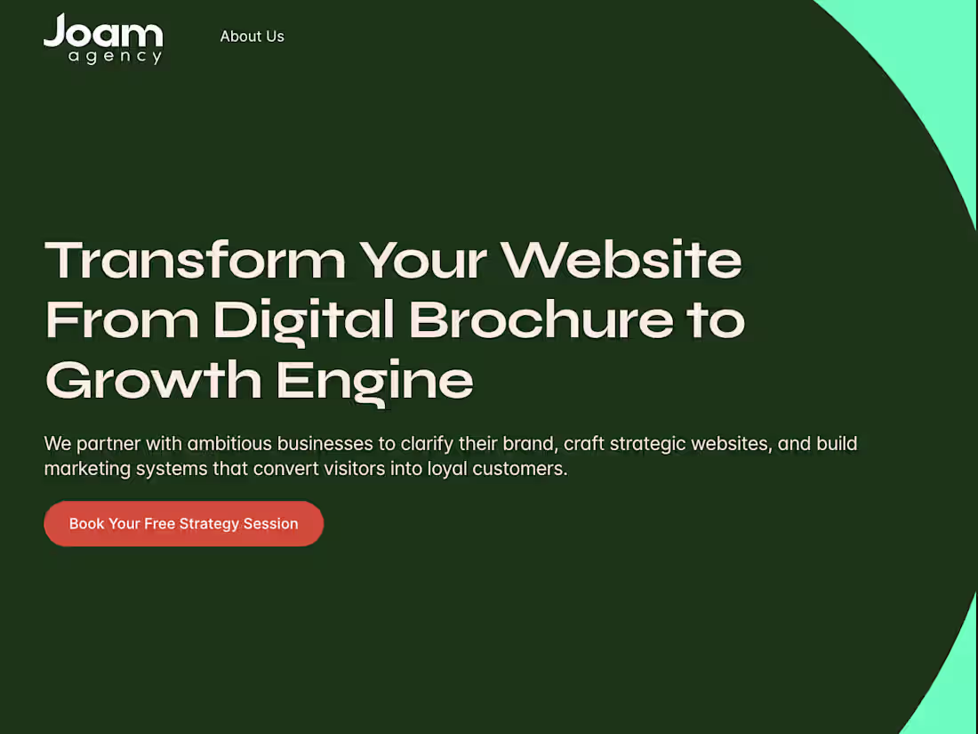 Cover image for Joam Agency Website Development