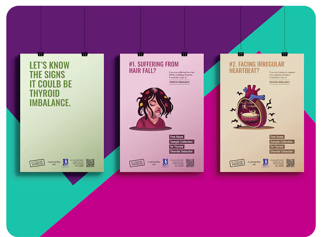 Cover image for It Could Be Thyroid Awareness Campaign on Behance