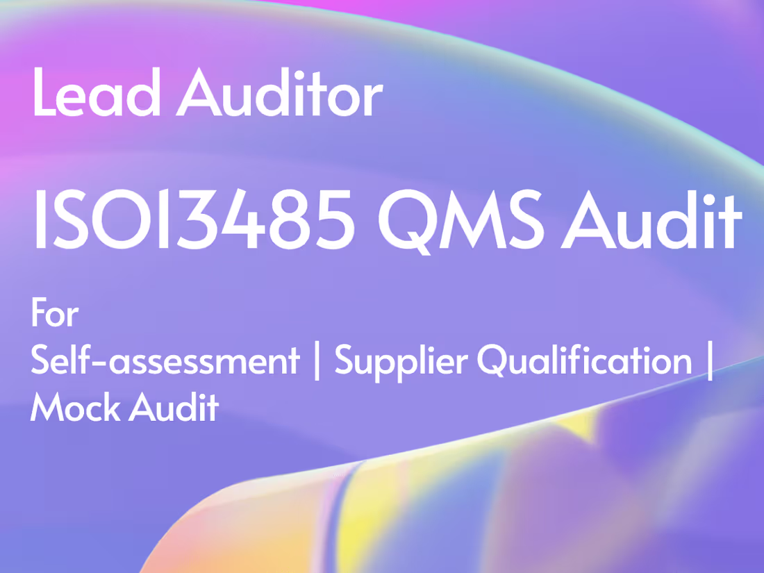 Cover image for Quality System Audit on ISO 9001, 13485, QSR 820, MDSAP, NMPA