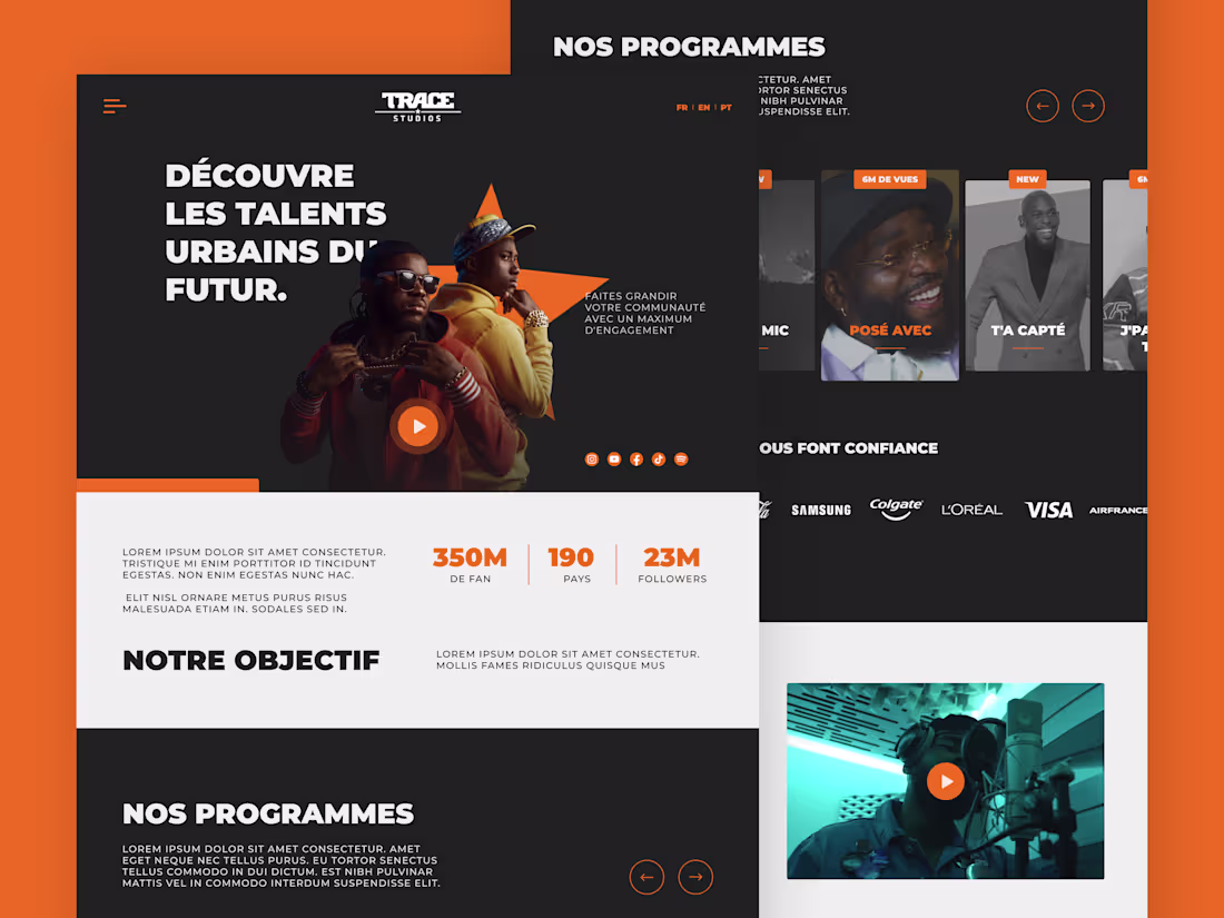 Cover image for Trace Studios : Music Studio & Broadcast Website