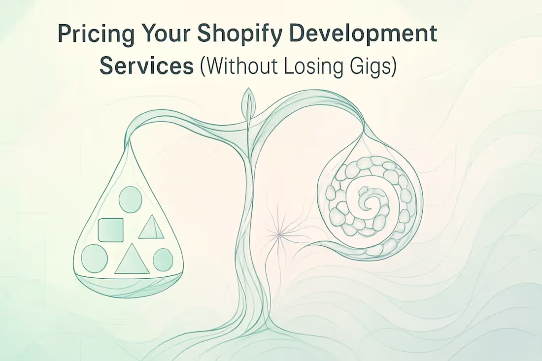 Cover image for Pricing Your Shopify Development Services (Without Losing Gigs)