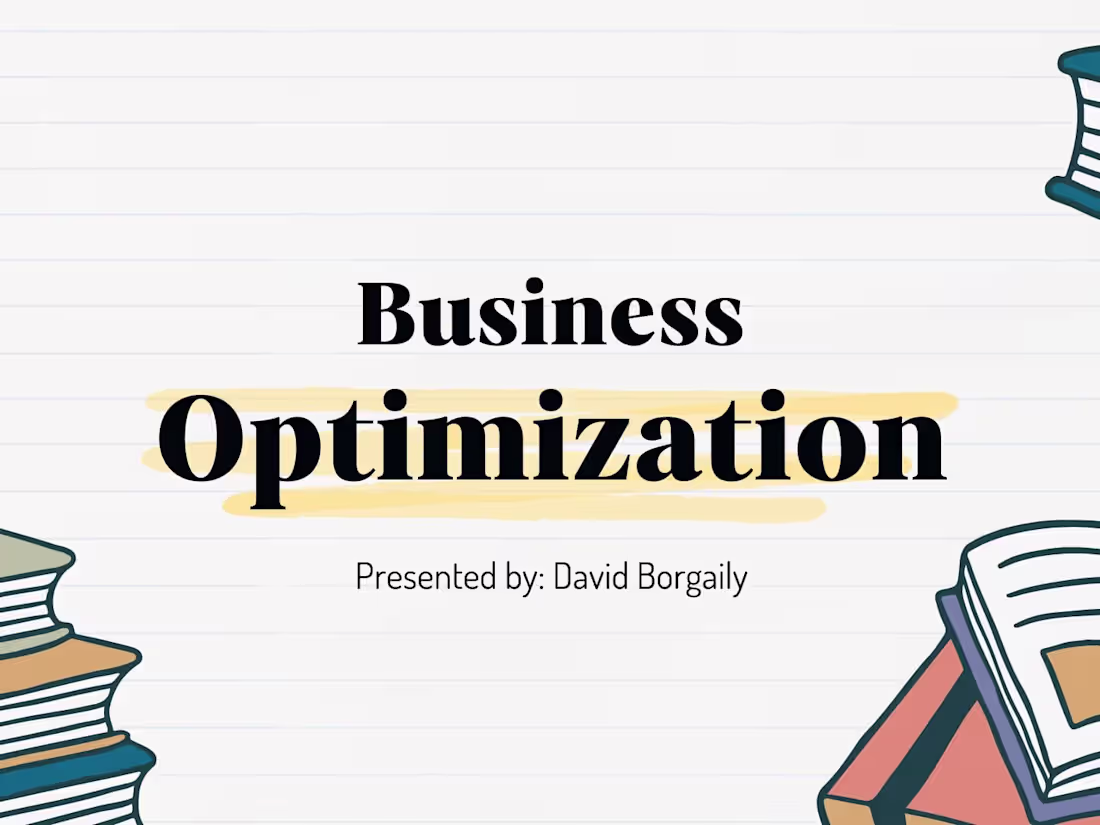 Cover image for Business Optimization for Startups