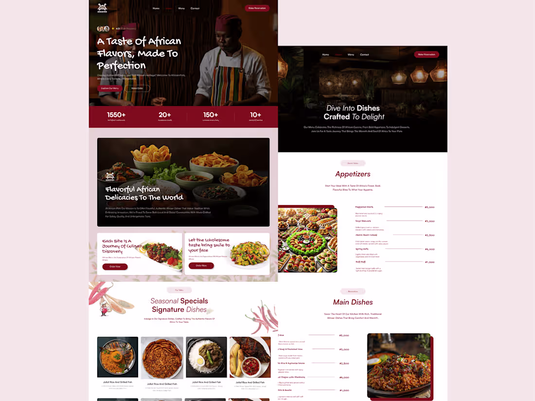 Cover image for Restaurant Website