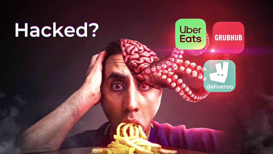 Cover image for Sneaky Tricks Food Delivery Apps Use To Get You Hooked (Documen…