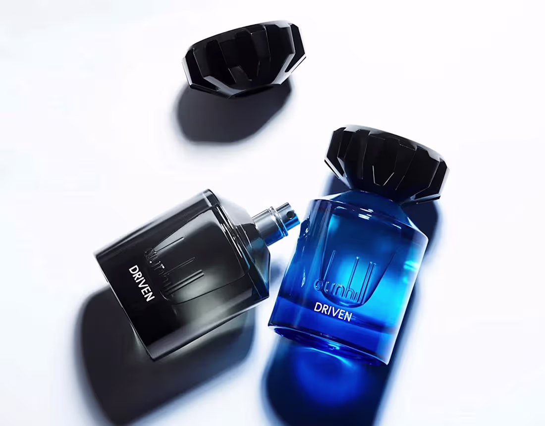 Cover image for Dunhill Driven fragrance bottles