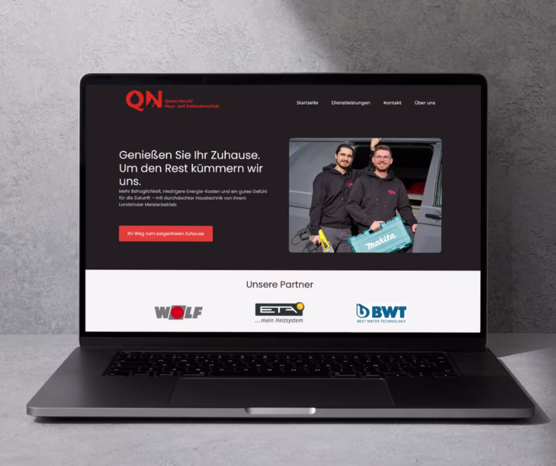 Cover image for Website Development for Quirin Nirschl Haustechnik