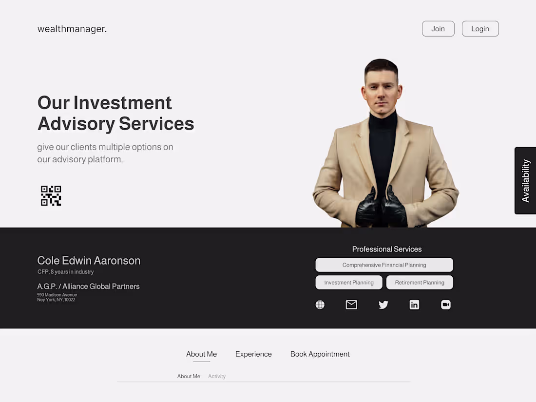 Cover image for Investment Advisor Website UI