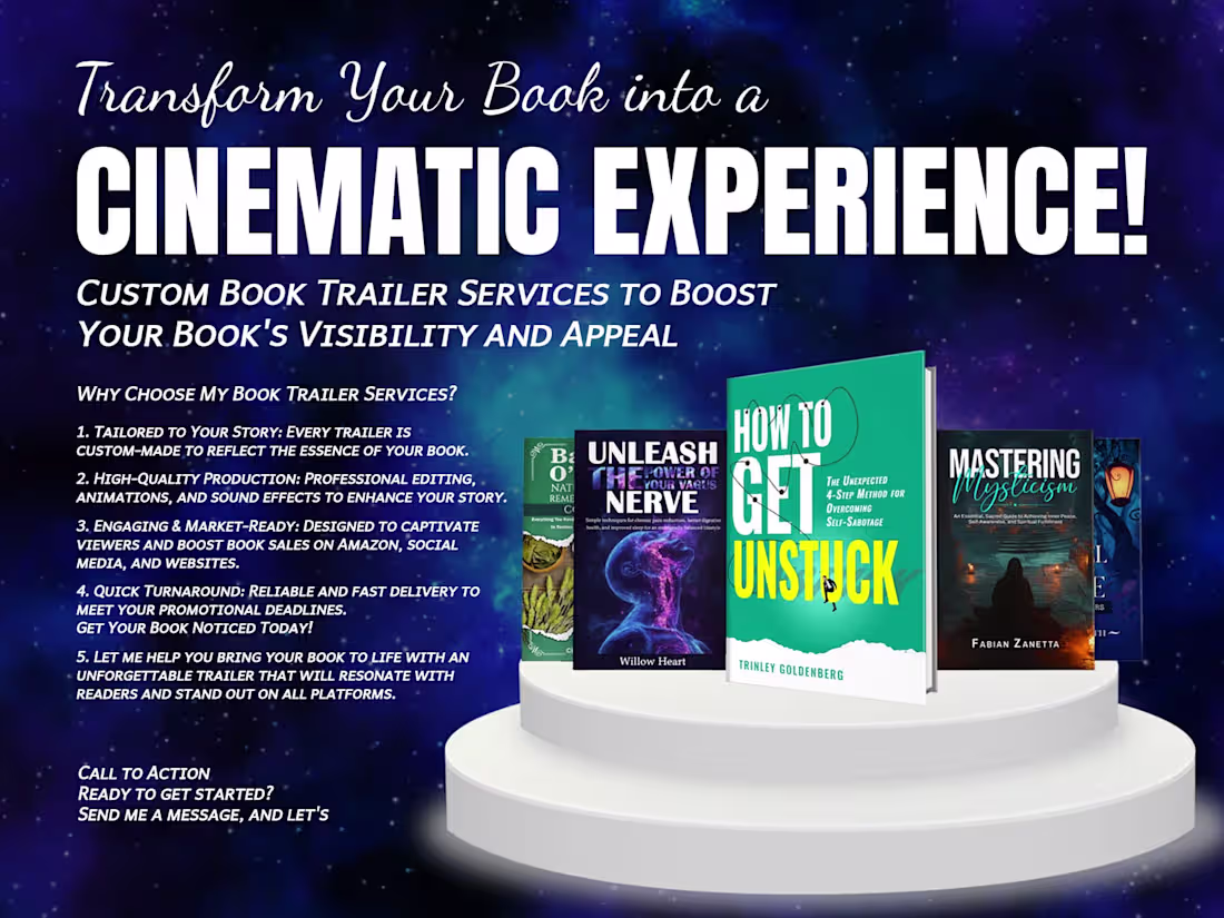 Cover image for Engaging Book Trailer Creation Services