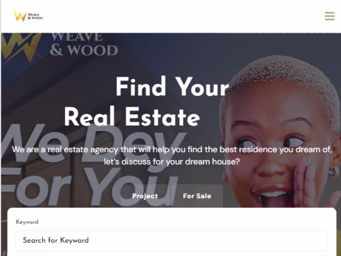 Cover image for WeaveandWoodltd Real Estate Website