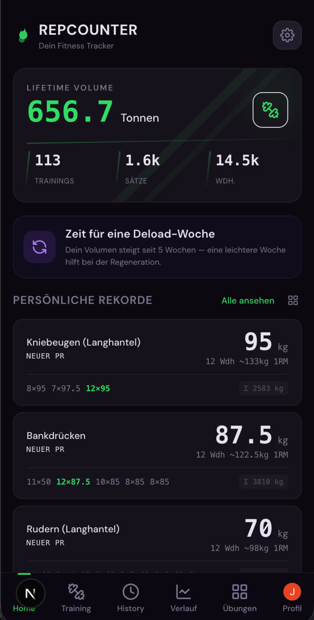 Cover image for Repcounter - Fitness App for