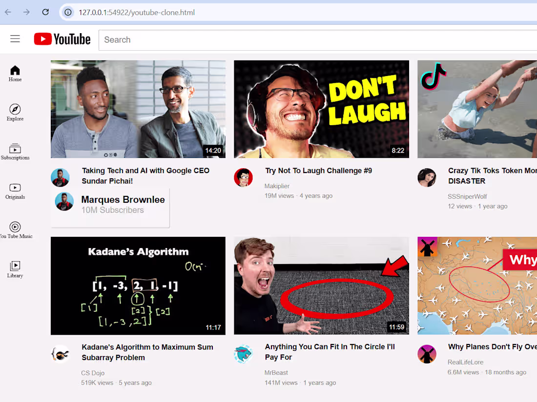 Cover image for GitHub - 1Raghav0/Youtube-Clone
