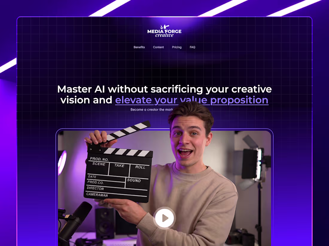 Cover image for Landing Page ✦ Media Forge