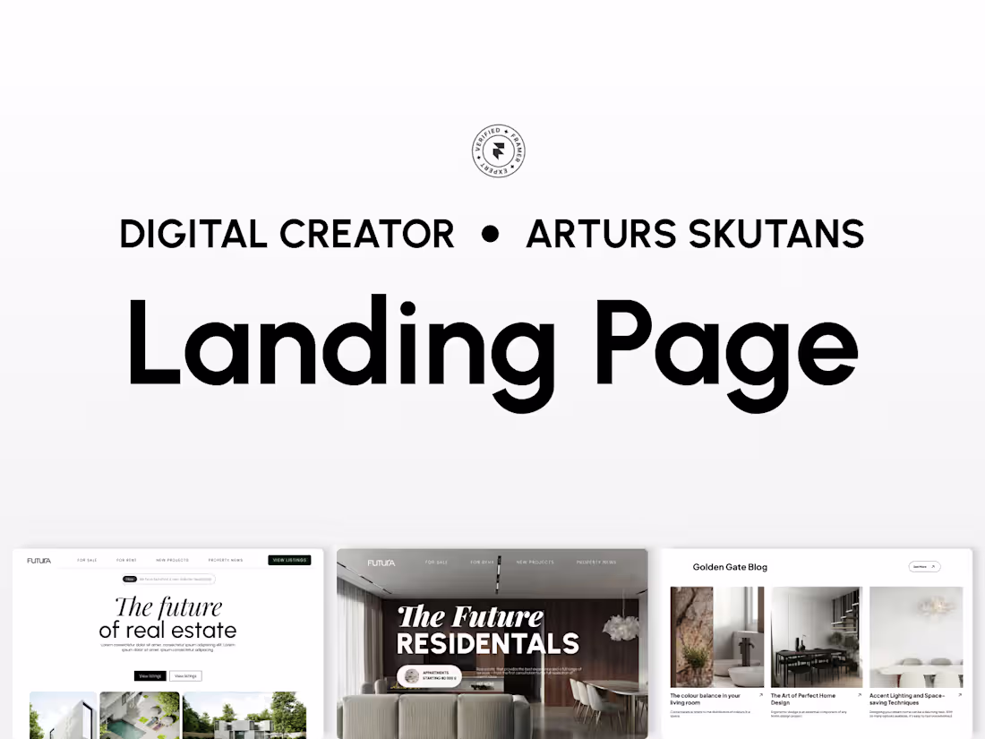 Cover image for Landing Page Design & Development