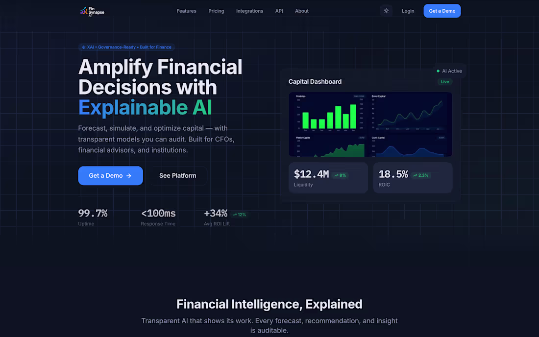 Cover image for Explainable AI Platform for Financial