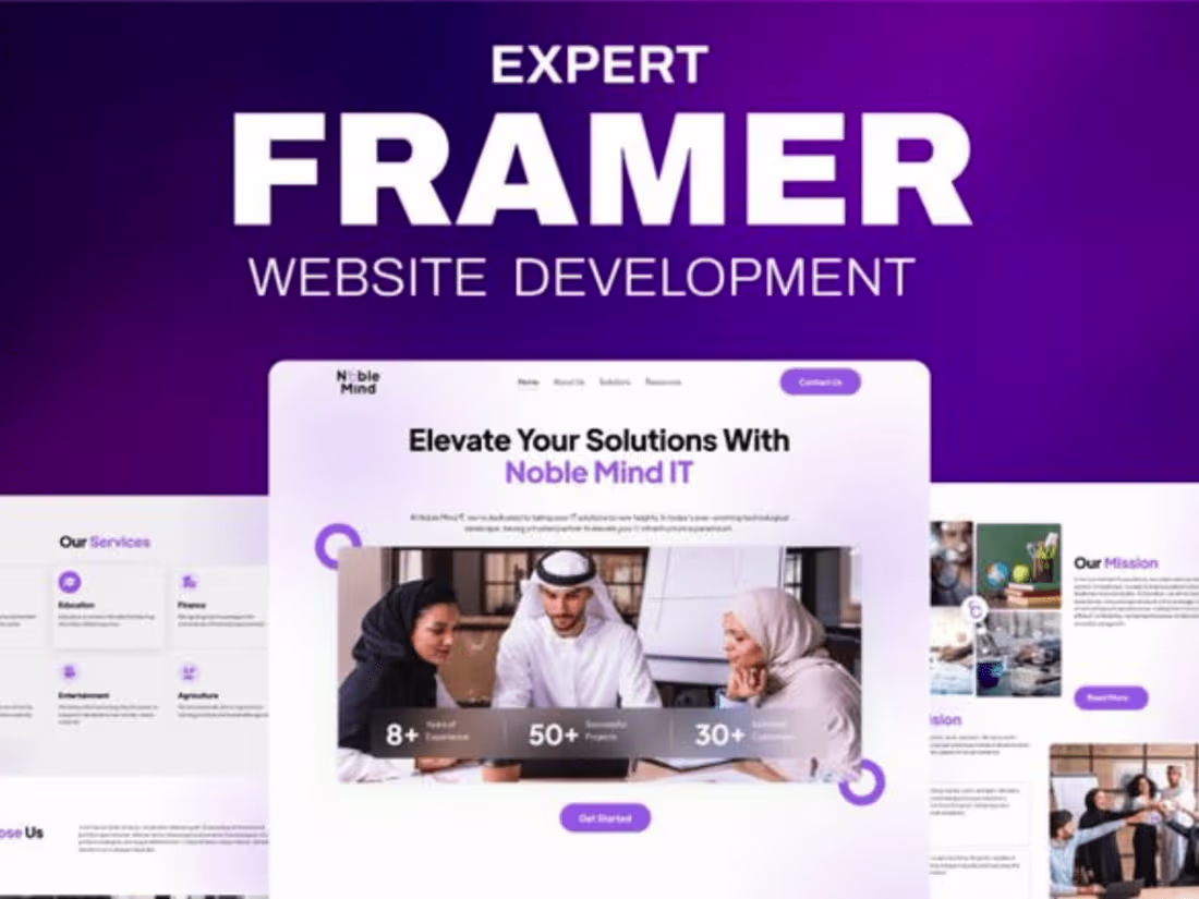 Cover image for I will do framer template, framer website figma to framer design