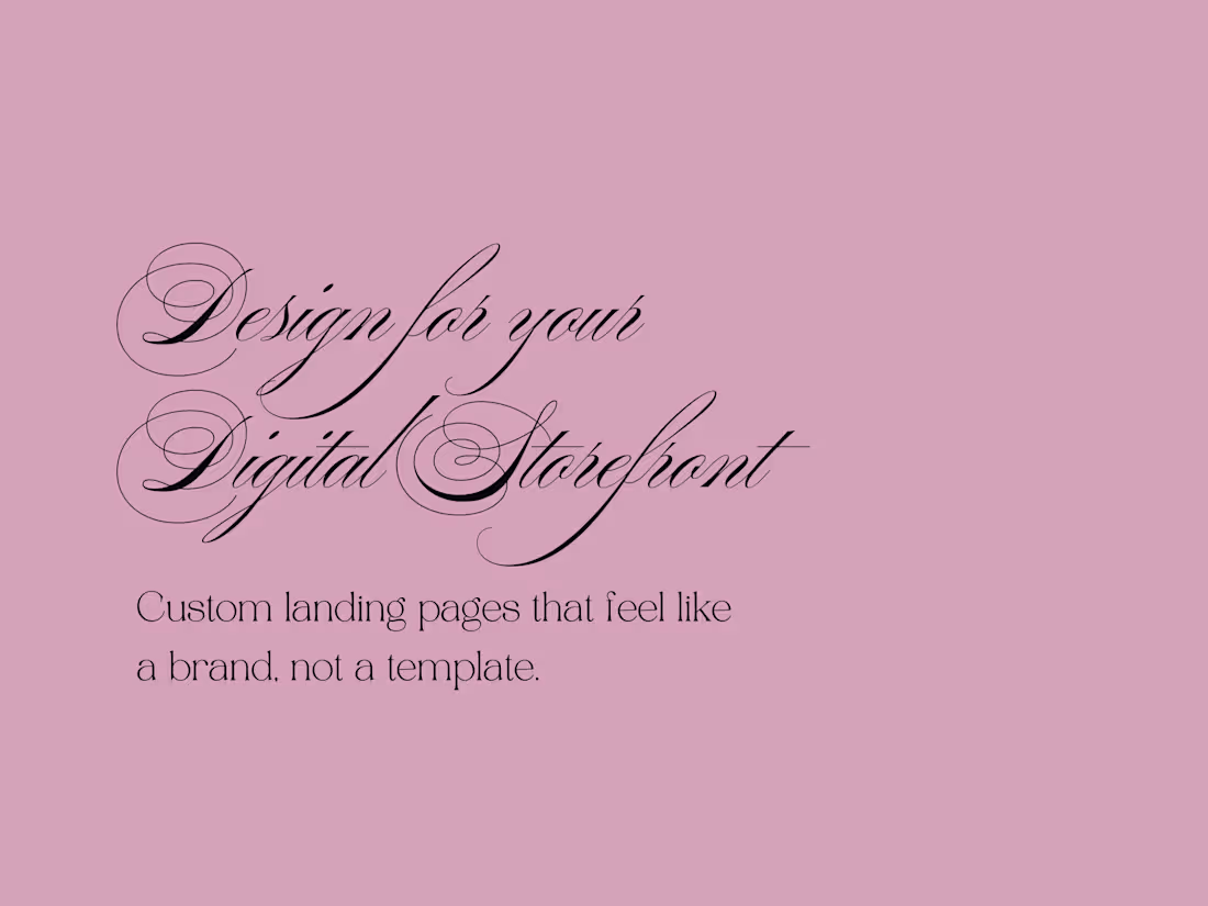 Cover image for Narrative Website Design for Fashion & Lifestyle Brands