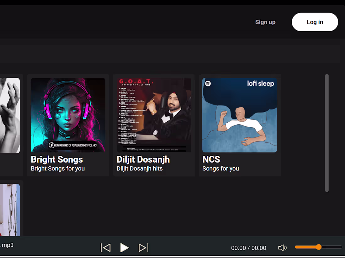 Cover image for Spotify - Web Player : Music for everyone