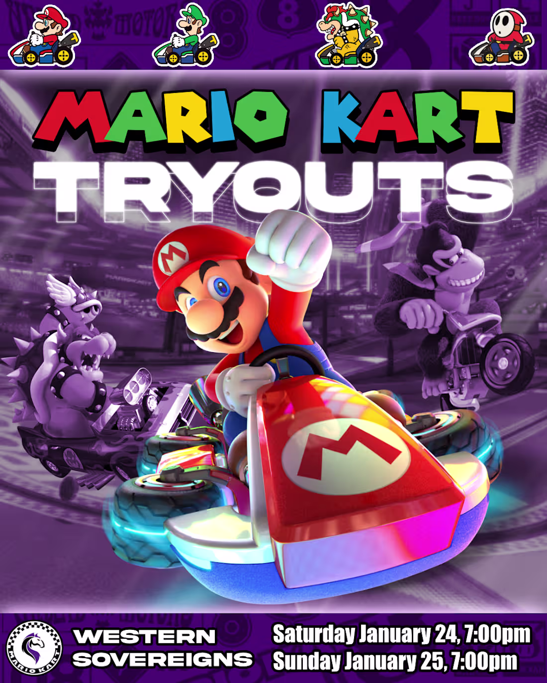 Cover image for Western Sovereigns Mario Kart Tryouts
