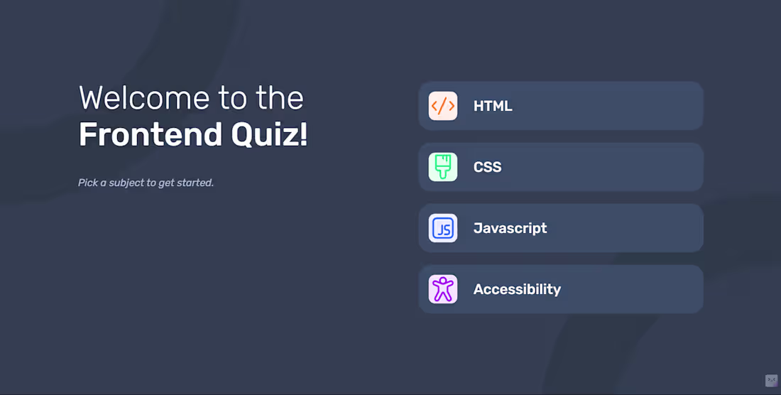 Cover image for Frontend Quiz App